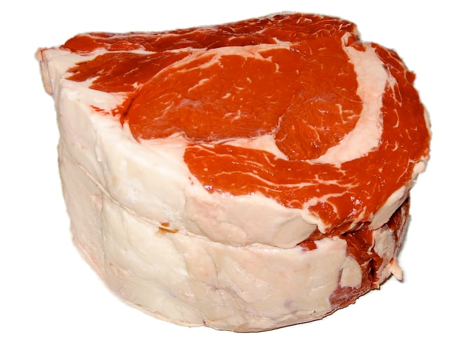 Beef, round, eye of round roast, boneless, separable lean only, trimmed to 0" fat, all grades, cooked, roasted
