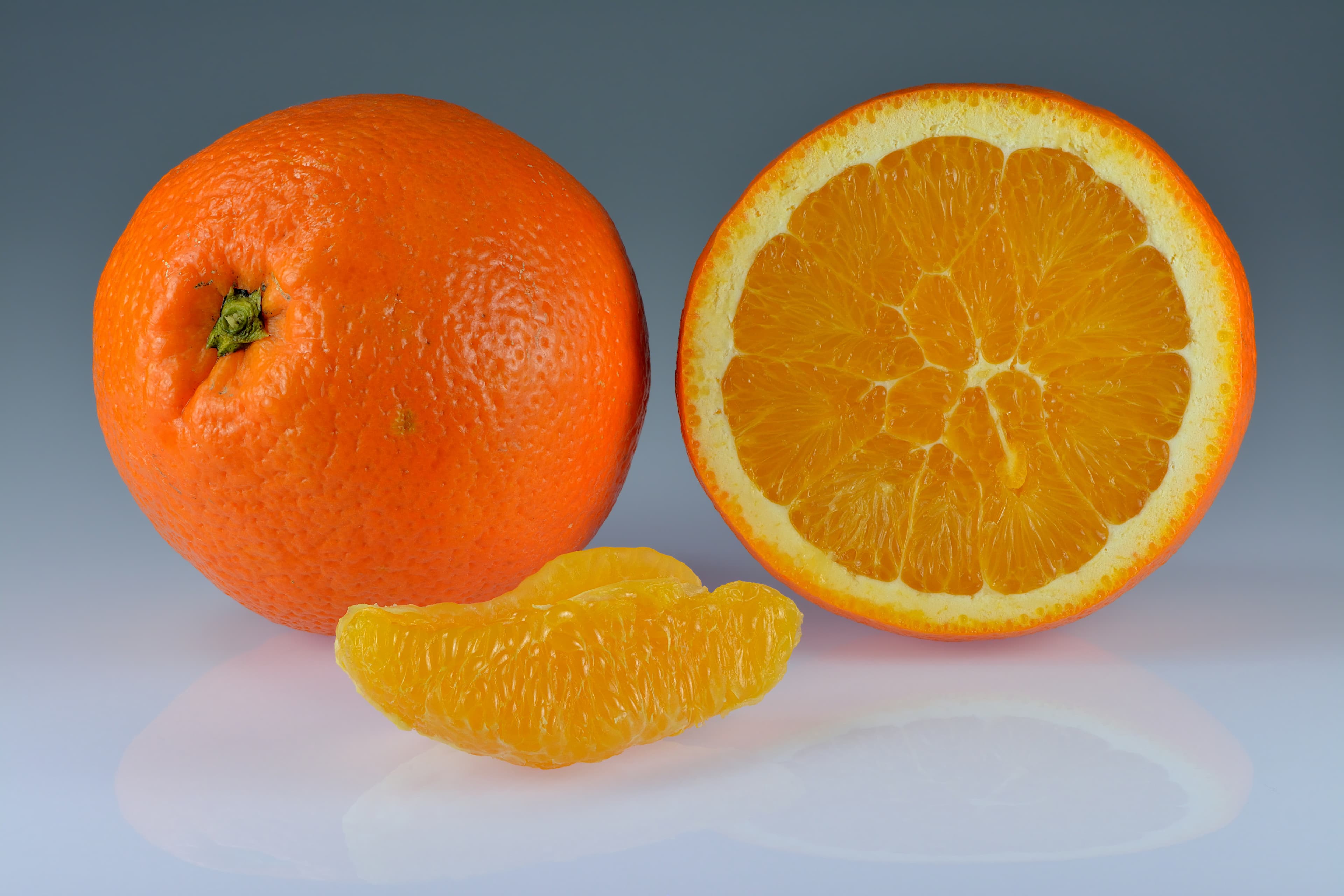 Oranges, raw, navels