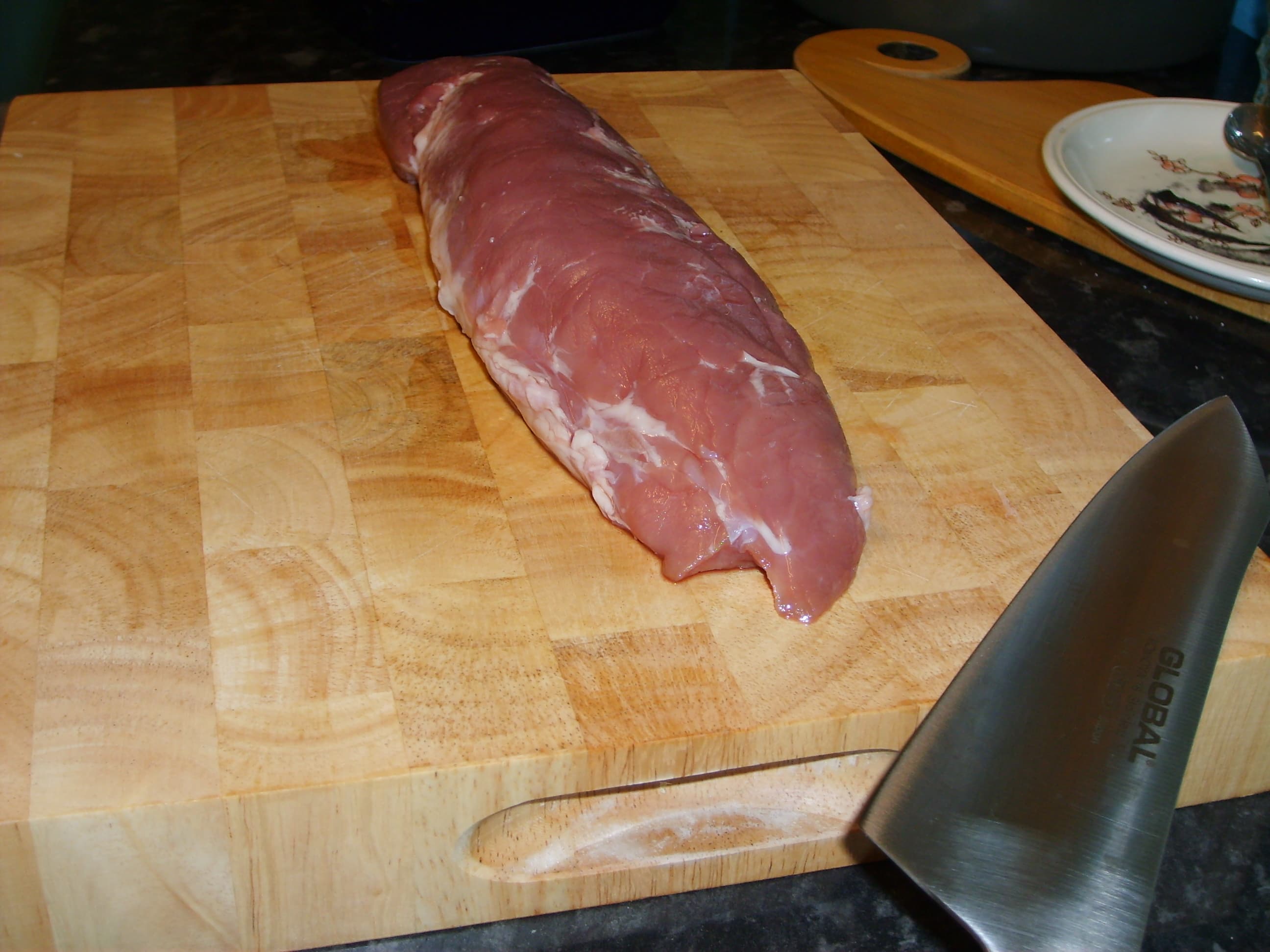 Pork loin, fresh, backribs, bone-in, raw, lean only